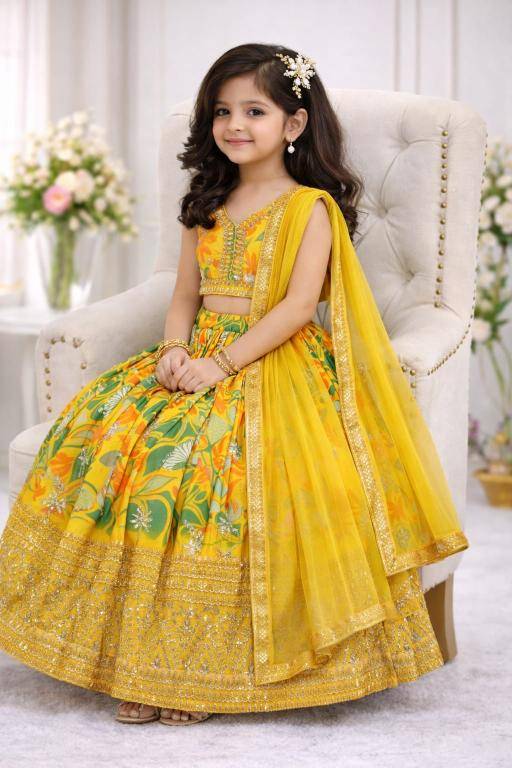 Trending Sequins Embroidered Georgette Kids clothing suppliers in Kolkata